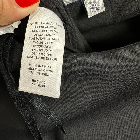 Ann Klein Black Sequioned Stretch Business Dress 4 - Picture 12 of 12